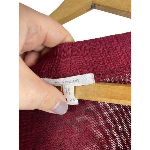 Maurices Oversize Grandpa Cardigan Sweater Houndstooth Dk Academia Old Money 2X - Picture 6 of 10